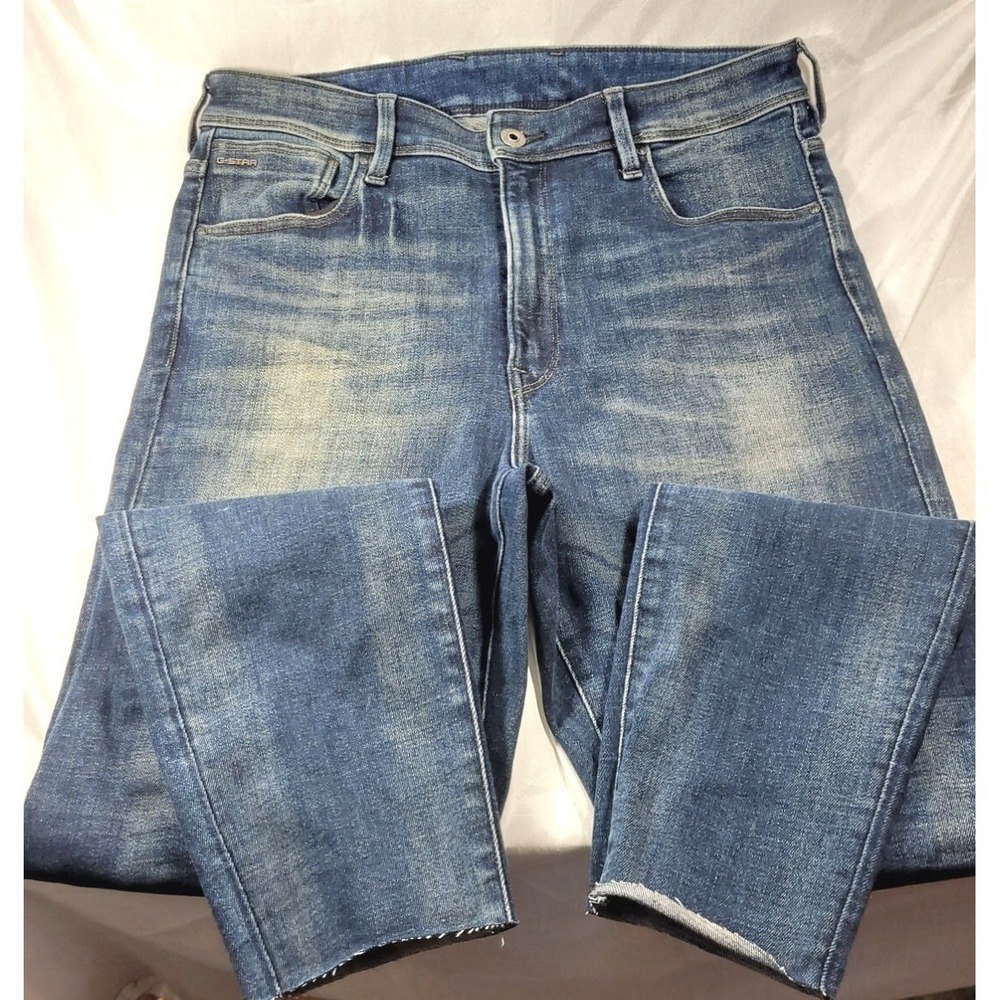 G-Star Women's Raw Kafey High Rise Skinny Stretch Jeans‎ w/ Raw Edge - 32W x 28L